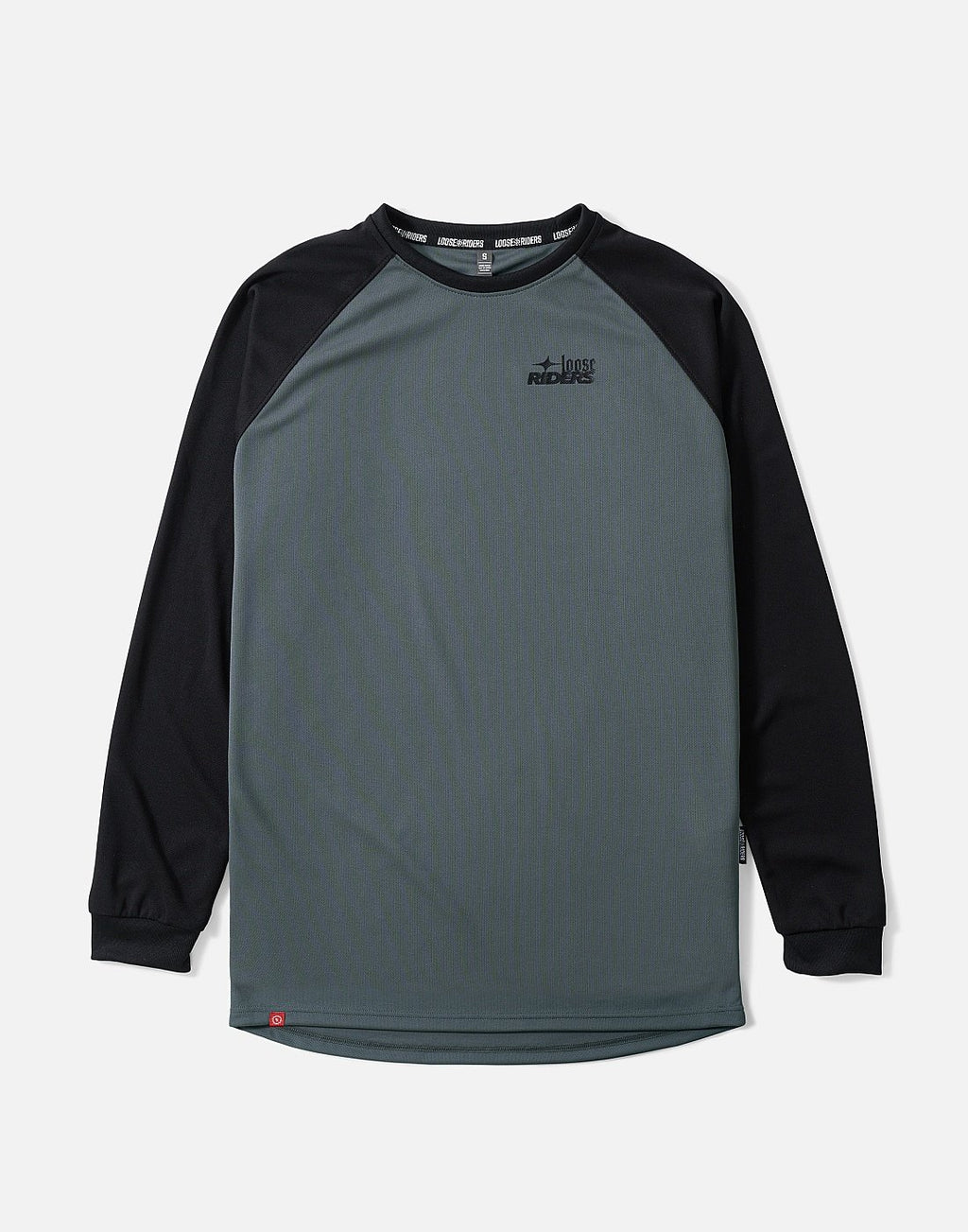 Polera Ess. Grey Black Loose Riders