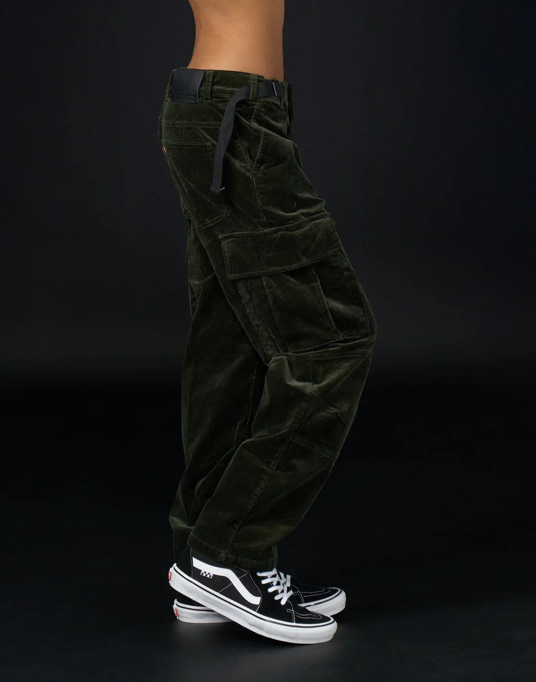 Pantalon Loose Rider District Courdoy Olive