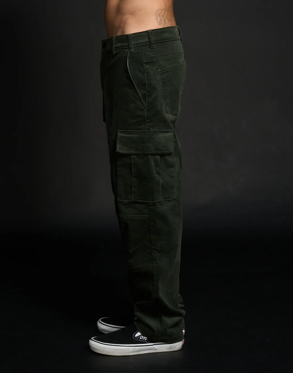 Pantalon Loose Rider District Courdoy Olive
