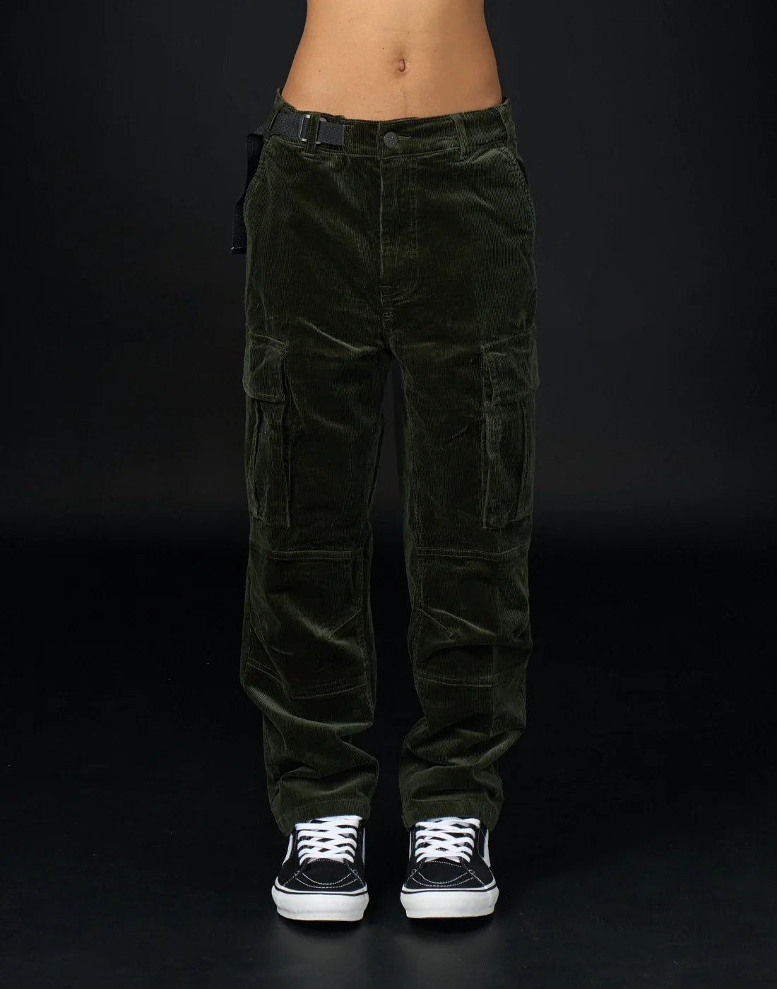 Pantalon Loose Rider District Courdoy Olive