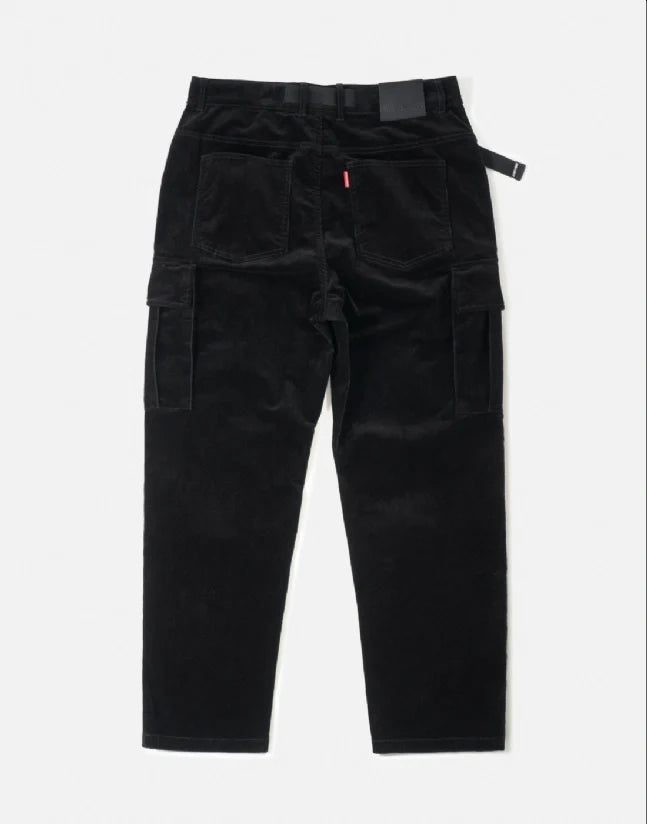 Pantalon District Corduroy Cargo black