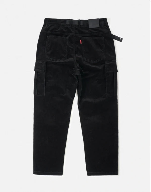 Pantalon District Corduroy Cargo black