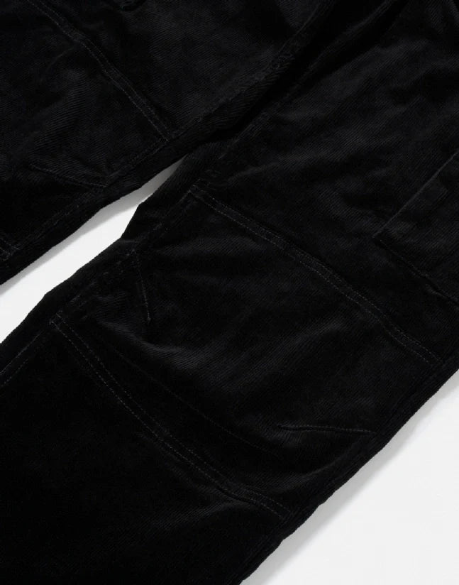 Pantalon District Corduroy Cargo black
