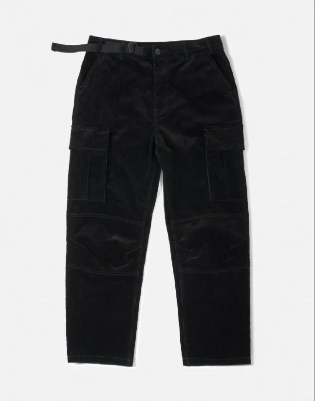 Pantalon District Corduroy Cargo black