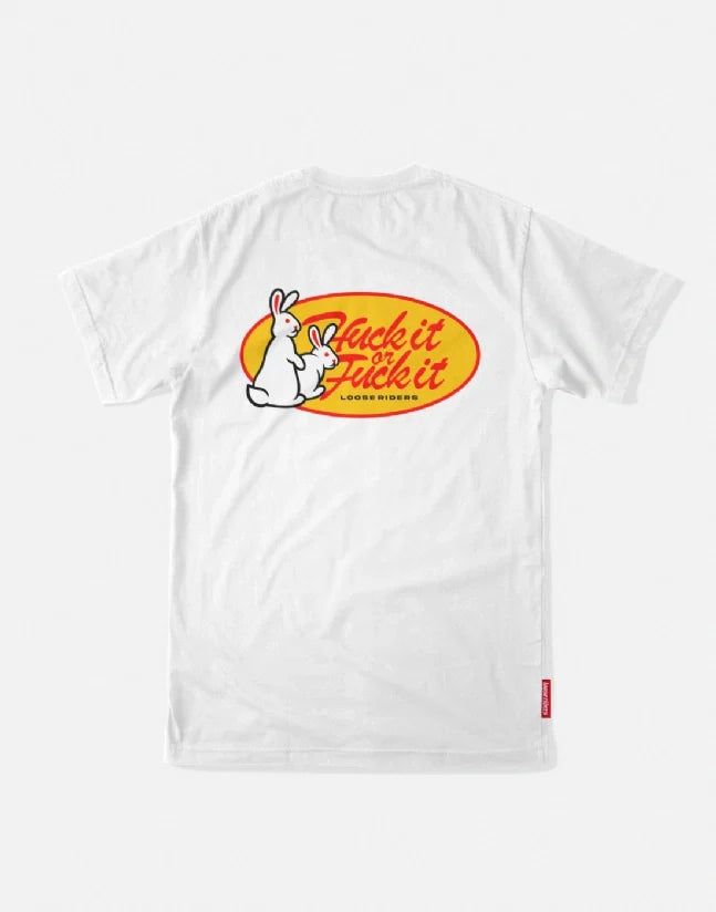 Polera Huck It Bunnies White